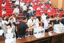 Đất đấu giá Quốc Oai vượt 100 triệu/m2