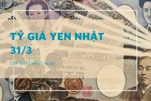 Tỷ giá yen Nhật hôm nay 31/3, quay đầu tăng trở lại