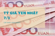 Tỷ giá yen Nhật ngày 7/3, BIDV và Agribank đồng loạt tăng mạnh