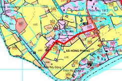 Bản đồ quy hoạch sử dụng đất xã Hồng Phong, huyện Thanh Miện, tỉnh Hải Dương đến năm 2030