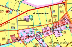 Bản đồ quy hoạch sử dụng đất xã Hồng Quang, huyện Thanh Miện, tỉnh Hải Dương đến năm 2030
