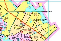 Bản đồ quy hoạch sử dụng đất xã Phạm Kha, huyện Thanh Miện, tỉnh Hải Dương đến năm 2030
