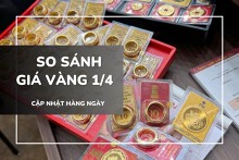 So sánh giá vàng 1/4: Vàng miếng SJC, vàng nhẫn trơn đồng loạt phá đỉnh lịch sử