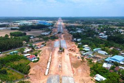 Hình ảnh đường 1.264 tỷ đồng qua KCN Nhơn Trạch sắp đến hẹn hoàn thành