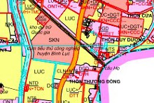 Bản đồ quy hoạch sử dụng đất xã Trung Lương, huyện Bình Lục, tỉnh Hà Nam