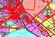 Bản đồ quy hoạch giao thông thị trấn Tứ Trưng, huyện Vĩnh Tường, tỉnh Vĩnh Phúc