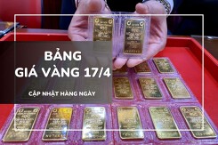 Bảng giá vàng ngày 17/4: Vàng SJC lập đỉnh lịch sử, vàng nhẫn trơn và 24K tăng dựng đứng