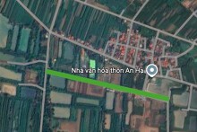 Đường sẽ mở ở xã Vĩnh Thịnh, huyện Vĩnh Tường, tỉnh Vĩnh Phúc