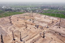 Hình ảnh tiến độ sân bay Gia Bình, Bắc Ninh