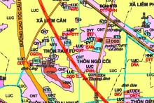 Bản đồ quy hoạch giao thông xã Liêm Cần, huyện Thanh Liêm, tỉnh Hà Nam