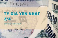 Tỷ giá yen Nhật hôm nay 2/4, Vietcombank, Agribank đồng loạt nhích nhẹ