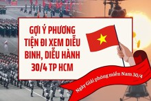 Gợi ý các phương tiện đi xem diễu binh, diễu hành 30/4 TP HCM