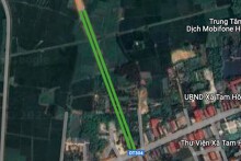 Đường sẽ mở ở thị trấn Tam Hồng, huyện Yên Lạc, tỉnh Vĩnh Phúc
