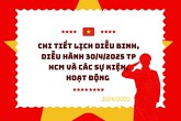Chi tiết lịch diễu binh, diễu hành 30/4/2025 TP HCM và các sự kiện hoạt động kỷ niệm đặc sắc