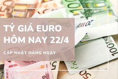 Tỷ giá euro hôm nay 22/4: Ngân hàng tăng nhẹ, chợ đen vọt hơn 100 đồng