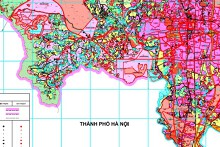Bản đồ quy hoạch sử dụng đất TP Phổ Yên, tỉnh Thái Nguyên