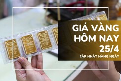 Giá vàng hôm nay 25/4: Vàng SJC và nhẫn trơn tăng vọt tới 1,5 triệu đồng/lượng