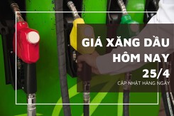Giá xăng dầu hôm nay 25/4 tăng giảm trái chiều