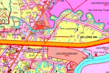 Bản đồ quy hoạch sử dụng đất xã Long An, huyện Cần Giuộc, tỉnh Long An thời kỳ 2021 - 2030