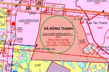 Đất có quy hoạch ở xã Đông Thạnh, huyện Cần Giuộc, tỉnh Long An