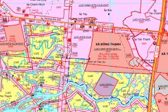 Bản đồ quy hoạch giao thông xã Đông Thạnh, huyện Cần Giuộc, tỉnh Long An thời kỳ 2021 - 2030