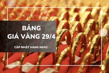 Bảng giá vàng ngày 29/4: Vàng SJC, nhẫn trơn và nữ trang đảo chiều, tăng mạnh gần 2 triệu đồng/lượng