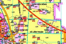 Bản đồ quy hoạch giao thông xã Liêm Thuận, huyện Thanh Liêm, tỉnh Hà Nam