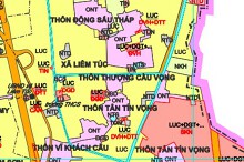 Bản đồ quy hoạch sử dụng đất xã Liêm Túc, huyện Thanh Liêm, tỉnh Hà Nam