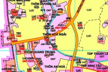 Bản đồ quy hoạch sử dụng đất xã Thanh Hà, huyện Thanh Liêm, tỉnh Hà Nam