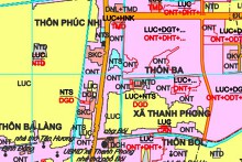 Bản đồ quy hoạch giao thông xã Thanh Phong, huyện Thanh Liêm, tỉnh Hà Nam