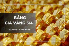 Bảng giá vàng ngày 5/4: Vàng miếng, nhẫn trơn tiếp tục giảm sâu, rời xa mức đỉnh kỷ lục