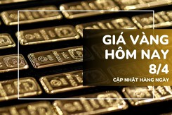 Giá vàng hôm nay 8/4: Giảm mạnh vì lo ngại chiến tranh thương mại leo thang
