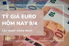 Tỷ giá euro hôm nay 9/4: Tăng mạnh trở lại tại các ngân hàng