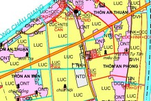Bản đồ quy hoạch giao thông xã An Ninh, huyện Bình Lục, tỉnh Hà Nam