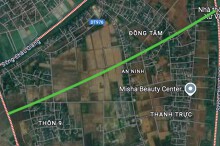 Đường sẽ mở ở xã An Ninh, huyện Bình Lục, tỉnh Hà Nam