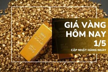 Giá vàng hôm nay 1/5: Giảm hơn 1% do kỳ vọng Fed sớm hạ lãi suất