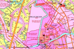 Bản đồ quy hoạch sử dụng đất thị trấn Cần Đước, huyện Cần Đước, Long An