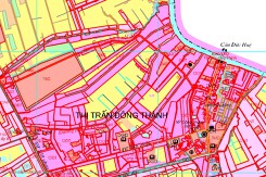 Bản đồ quy hoạch sử dụng đất thị trấn Đông Thành, huyện Đức Huệ, Long An