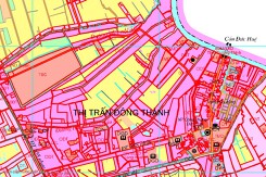Bản đồ quy hoạch giao thông thị trấn Đông Thành, huyện Đức Huệ, Long An