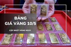 Bảng giá vàng ngày 10/5: Vàng SJC phục hồi mạnh mẽ, nhẫn và nữ trang 24K tăng gần cả triệu đồng