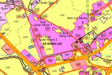 Bản đồ quy hoạch sử dụng đất xã Đồng Lợi, huyện Triệu Sơn, tỉnh Thanh Hoá