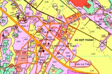 Bản đồ quy hoạch sử dụng đất xã Hợp Thành, huyện Triệu Sơn, tỉnh Thanh Hoá