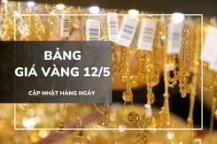 Bảng giá vàng ngày 12/5: Vàng SJC, nhẫn trơn và nữ trang giảm sâu tới 1,4 triệu sau cú tăng mạnh
