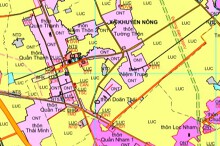 Bản đồ quy hoạch giao thông xã Khuyến Nông, huyện Triệu Sơn, tỉnh Thanh Hoá