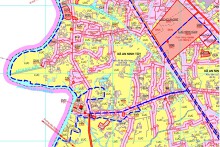 Bản đồ quy hoạch giao thông xã An Ninh Tây, huyện Đức Hòa, tỉnh Long An thời kỳ 2021 - 2030