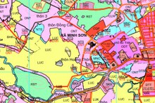 Bản đồ quy hoạch sử dụng đất xã Minh Sơn, huyện Triệu Sơn, tỉnh Thanh Hoá