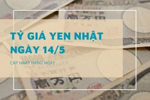 Tỷ giá yen Nhật hôm nay 14/5, phục hồi trên cả ngân hàng và chợ đen