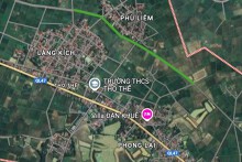 Đường sẽ mở ở xã Thọ Thế, huyện Triệu Sơn, tỉnh Thanh Hoá
