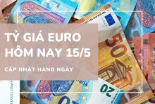 Tỷ giá euro ngày 15/5: Quay đầu giảm sau đà tăng mạnh
