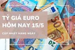 Tỷ giá euro ngày 15/5: Quay đầu giảm sau đà tăng mạnh